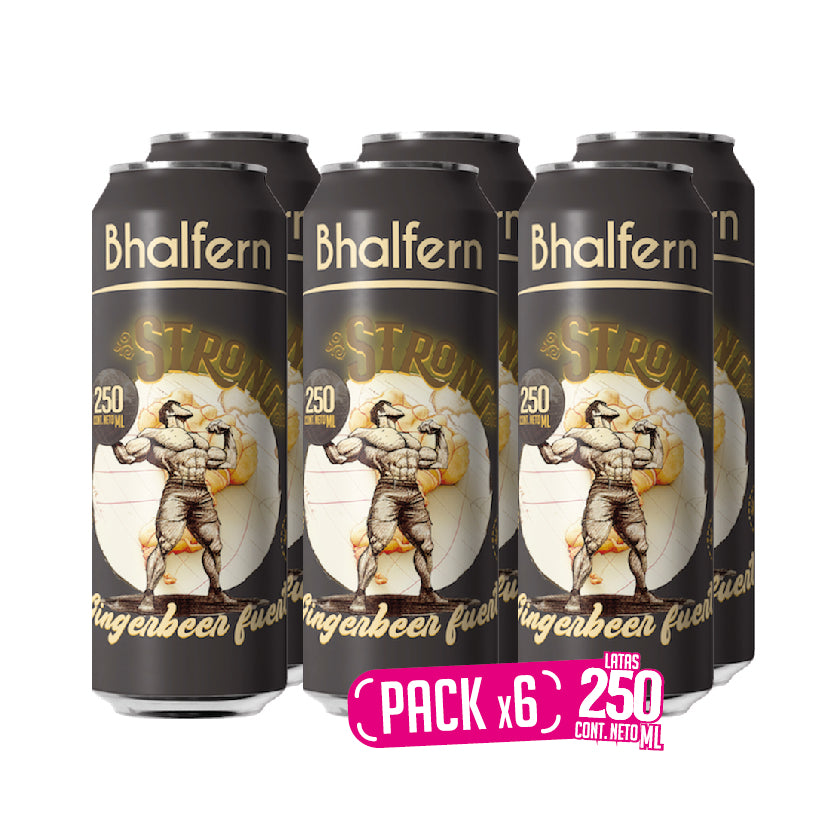 Bhalfern Ginger Beer Strong Pack x 6 latas de 250ml