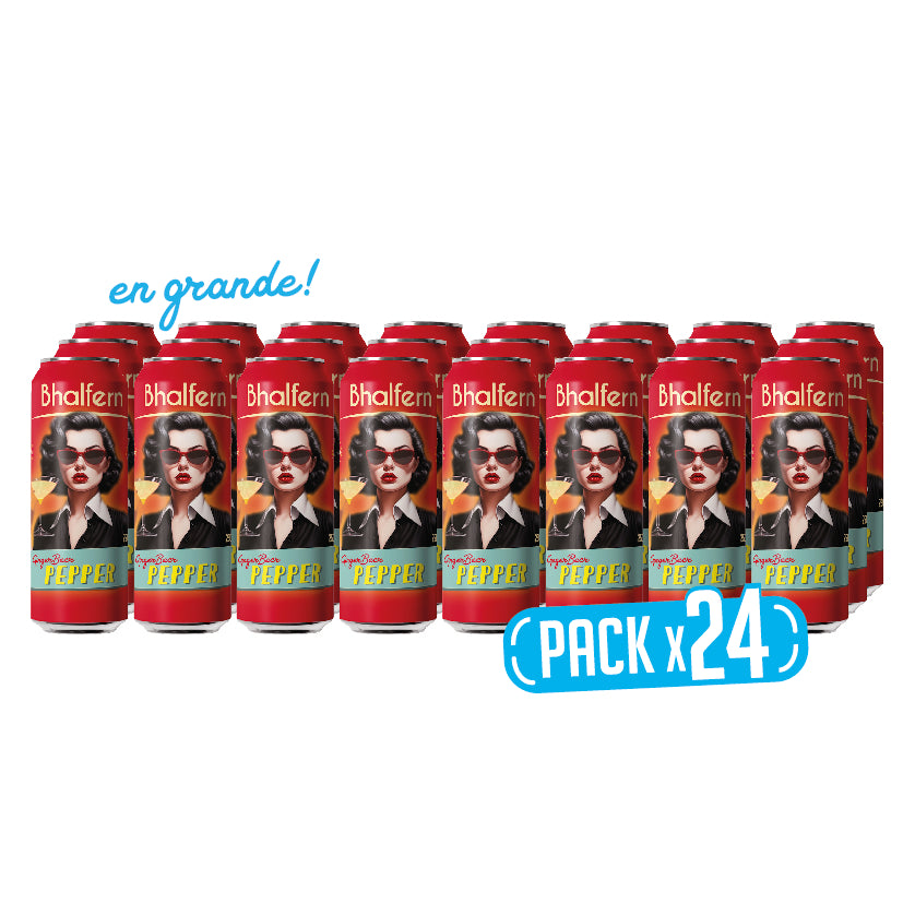 SuperPack x 24 latas Bhalfern Ginger Beer Pepper
