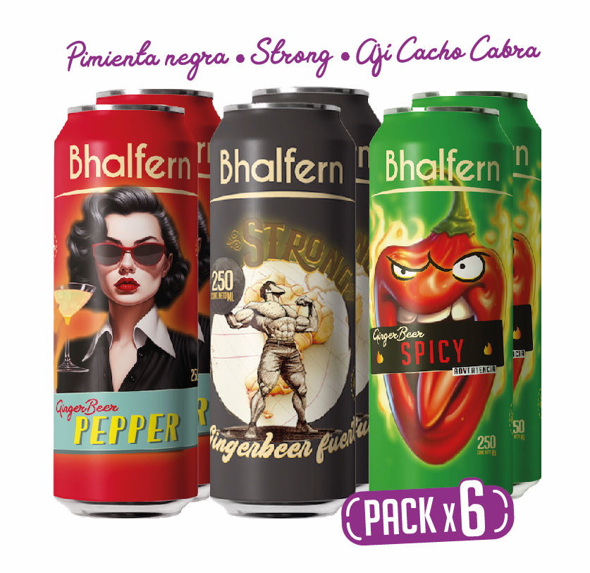 Pack Mixto 2 Strong, Pepper y Spicy x 6 latas de 250ml